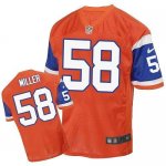 Jerseys Factory Cheap Nike Broncos #58 Von Miller Orange Throwba