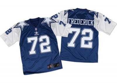 Jerseys Factory Cheap Nike Cowboys #72 Travis Frederick Navy Blu