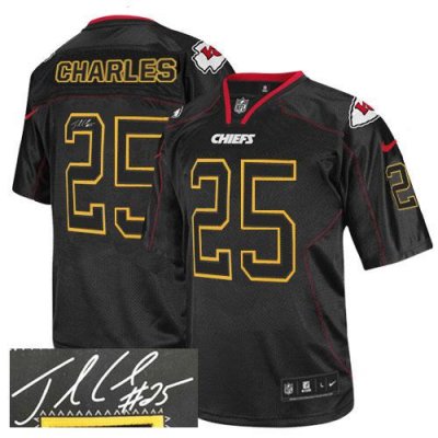 Jerseys Factory Cheap Nike Chiefs #25 Jamaal Charles Lights Out