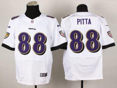 Jerseys Factory Cheap Nike Ravens #88 Dennis Pitta White Men's S