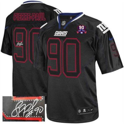 Jerseys Factory Cheap Nike Giants #90 Jason Pierre-Paul Lights O
