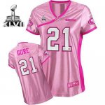Jerseys Factory Cheap Nike 49ers #21 Frank Gore Pink Super Bowl