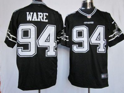 Jerseys Factory Cheap Nike Cowboys #94 DeMarcus Ware Black Shado