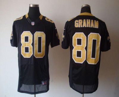 Jerseys Factory Cheap Nike Saints #80 Jimmy Graham Black Team Co