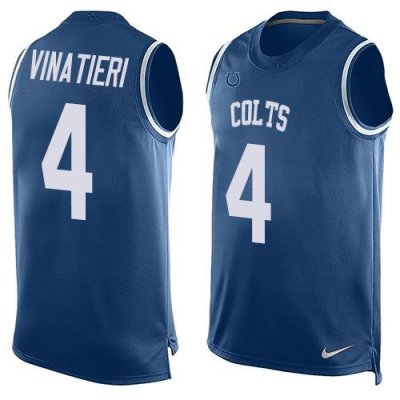 Jerseys Factory Cheap Nike Colts #4 Adam Vinatieri Royal Blue Te