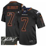 Jerseys Factory Cheap Nike Broncos #7 John Elway Lights Out Blac