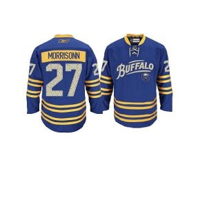 Jerseys Factory Cheap Sabres #27 Shaone Morrisonn Embroidered Li