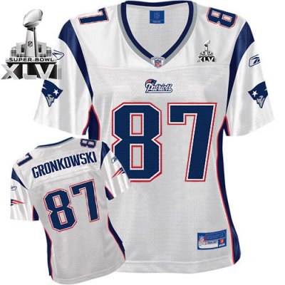 Jerseys Factory Cheap Patriots #87 Rob Gronkowski White Women's