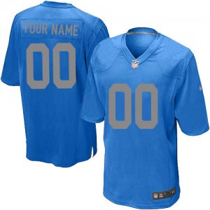 Jerseys Factory Cheap Nike Detroit Lions Customized Blue Embroid