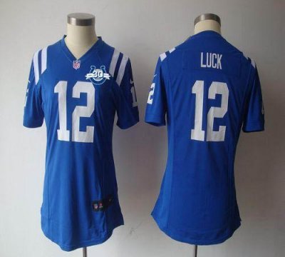 Jerseys Factory Cheap Nike Colts #12 Andrew Luck Royal Blue Team