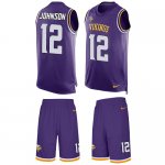 Jerseys Factory Cheap Nike Vikings #12 Charles Johnson Purple Te