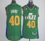 Jerseys Factory Cheap Jazz #40 Jeremy Evans Green Revolution 30