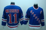 Jerseys Factory Cheap Rangers #11 Mark Messier Embroidered Blue
