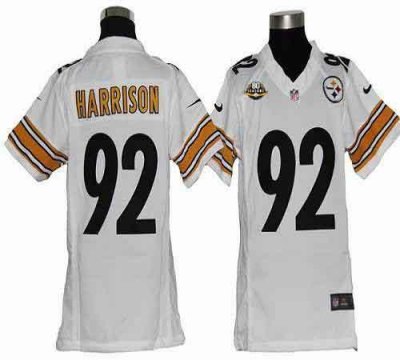 Jerseys Factory Cheap Nike Steelers #92 James Harrison White Wit