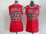 Jerseys Factory Cheap Bulls #23 Michael Jordan Red Women's Road