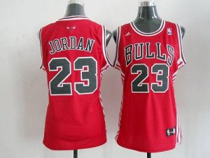 Jerseys Factory Cheap Bulls #23 Michael Jordan Red Women's Road