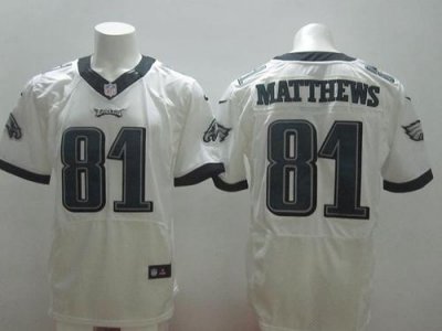 Jerseys Factory Cheap Nike Eagles #81 Jordan Matthews White Men'