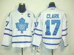 Jerseys Factory Cheap Maple Leafs #17 Wendel Clark White Embroid