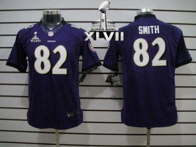 Jerseys Factory Cheap Nike Ravens #82 Torrey Smith Purple Team C