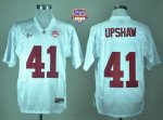Jerseys Factory Cheap Crimson Tide #41 Courtney Upshaw White 201
