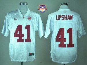 Jerseys Factory Cheap Crimson Tide #41 Courtney Upshaw White 201