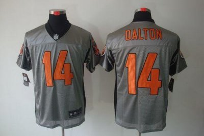 Jerseys Factory Cheap Nike Bengals #14 Andy Dalton Grey Shadow M