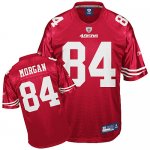 Jerseys Factory Cheap 49ers #84 Josh Morgan Red Stitched NFL Jer