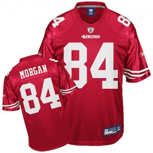 Jerseys Factory Cheap 49ers #84 Josh Morgan Red Stitched NFL Jer