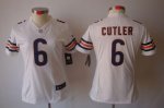 Jerseys Factory Cheap Nike Bears #6 Jay Cutler White Women's Emb