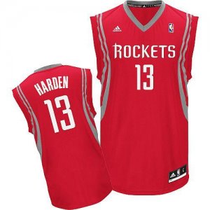Jerseys Factory Cheap Revolution 30 Rockets #13 James Harden Red