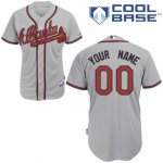 Jerseys Factory Cheap Braves Personalized Authentic Grey Basebal