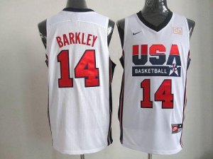 Jerseys Factory Cheap Nike Team USA #14 Charles Barkley White 20