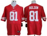 Jerseys Factory Cheap Nike 49ers #81 Anquan Boldin Red Team Colo