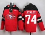Jerseys Factory Cheap Nike 49ers #74 Joe Staley Red Player Pullo