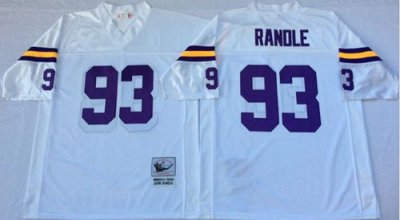 Jerseys Factory Cheap Mitchell And Ness Vikings #93 John Randle