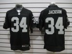 Jerseys Factory Cheap Nike Raiders #34 Bo Jackson Black Team Col