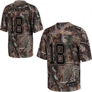 Jerseys Factory Cheap Colts #18 Peyton Manning Camouflage Embroi
