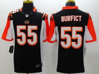 Jerseys Factory Cheap Nike Bengals #55 Vontaze Burfict Black Tea