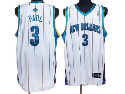 Jerseys Factory Cheap Hornets #3 Chris Paul Embroidered White NB