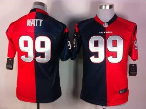 Jerseys Factory Cheap Nike Texans #99 J.J. Watt Navy Blue/Red Yo