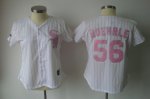 Jerseys Factory Cheap White Sox #56 Mark Buehrle White Pink Stri