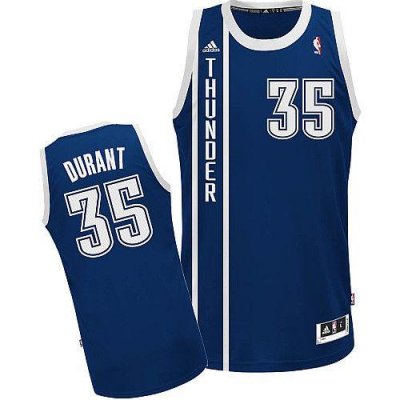 Jerseys Factory Cheap Thunder #35 Kevin Durant Blue Alternate St