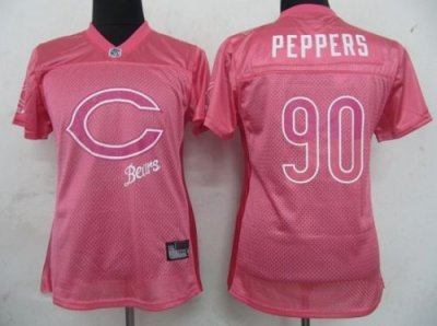 Jerseys Factory Cheap Bears #90 Julius Peppers Pink 2011 Women's