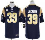 Jerseys Factory Cheap Nike Rams #39 Steven Jackson Navy Blue Tea