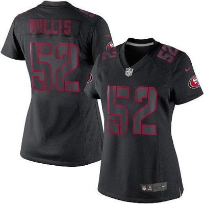 Jerseys Factory Cheap Nike 49ers #52 Patrick Willis Black Impact
