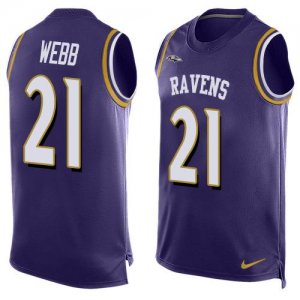 Jerseys Factory Cheap Nike Ravens #21 Lardarius Webb Purple Team