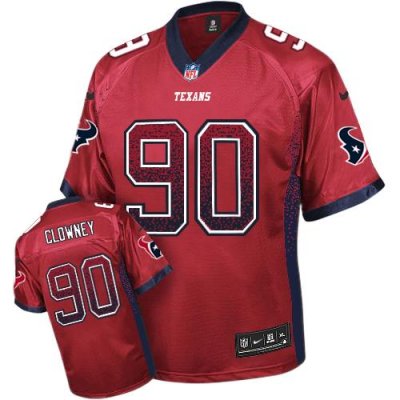 Jerseys Factory Cheap Nike Texans #90 Jadeveon Clowney Red Alter