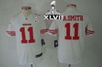 Jerseys Factory Cheap Nike 49ers #11 Alex Smith White Youth Supe