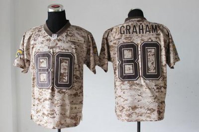 Jerseys Factory Cheap Nike Saints #80 Jimmy Graham Camo Men's Em