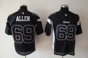 Jerseys Factory Cheap Vikings #69 Jared Allen Black Shadow Stitc